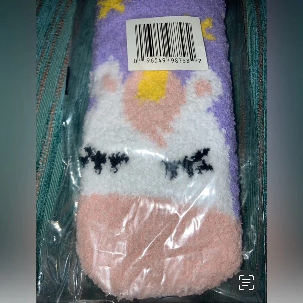 Women’s Cozy Crew Socks (3) Sz 9-11 Penguin Unicorn Stars Stripes Winter Novelty